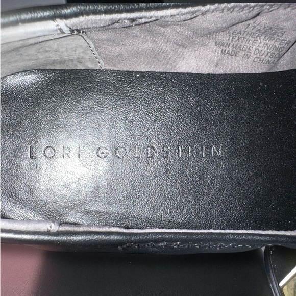 NEW Lori Goldstein Women’s SZ 11 Shoes Black Flats Shoes Leather Slip In - Picture 6 of 7